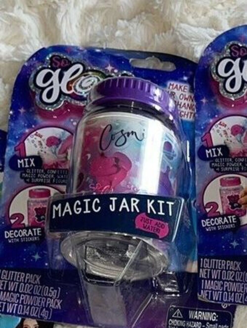 So Glow DIY GLITTER Magic Jar Kit,purple  Ages 6+